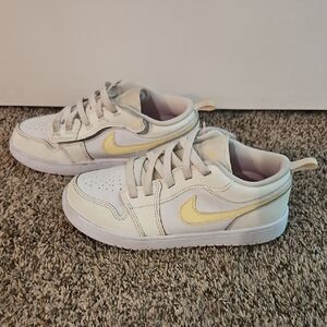 Nike Kids Cream and Yellow Slip On Sneakers